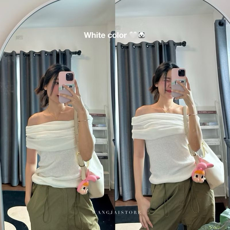 ส่งต่อ ปาดไหล่ไหมพรม WangjaiStore🍑