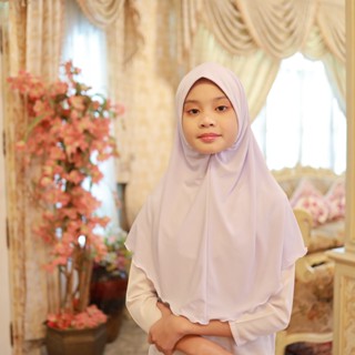 SOPHIA ผ้าคลุมหัวนักเรียน นักศึกษา สวมสำเร็จ มียางยืดใต้คาง …