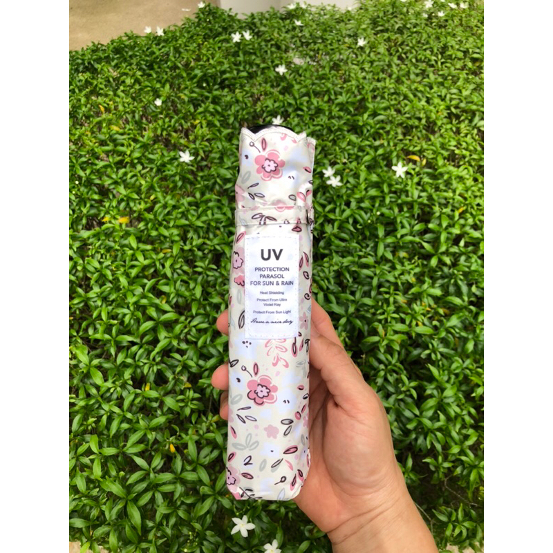 ร่มญี่ปุ่น🇯🇵 GBU ลายใหม่ 2025 ดอกไม้พาสเทล ขนาดพกพาน้ำหนักเบา กันแดด UV 100%