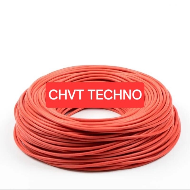 สายไฟ Solar Cable สายไฟโซล่าเซลล์ Solar cell PV ขนาด 6 SQM ฉนวน 2 ชั้น ตัวนำ AL สีแดง-สีดำ_แบ่งขายเป็นเมตร ยกขดก็ขายจร้า