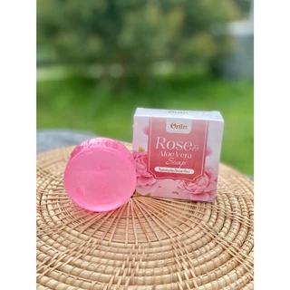 สบู่กุหลาบ อรอิน onin Rose & Aloe Vera Soap ขนาด 60g