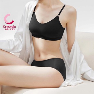 Crassula แท้ บราไร้โครง Wireless Bra เสริมฟองน้ำบาง หน้าอกทร…