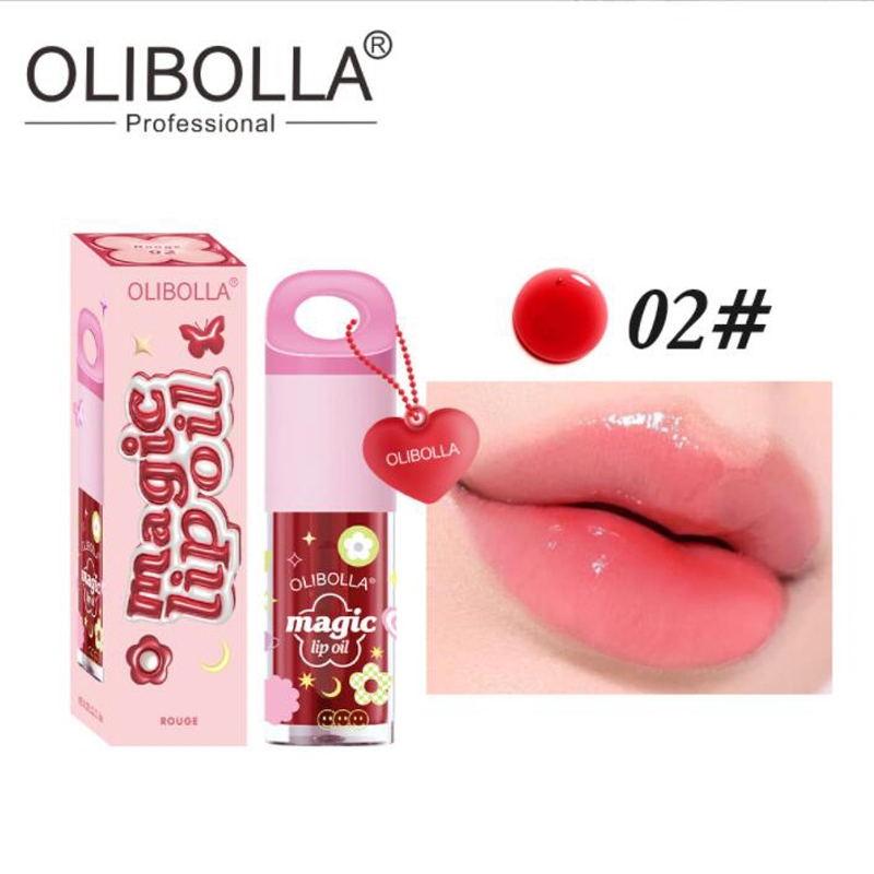 Magic Lip Oil ลิปออยล์ซ้อก้าด ออยล์ ปากฉ่ำ ฉ่ำวาว อิ่มฟู ลิปบำรุง บา 8 สี OLIBOLLA Lip Balm