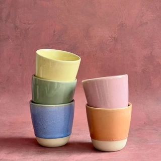 แก้วไม่มีหูจับ แก้วมัค แก้วเซรามิค Mug แก้วความจุ 230 ml - AT1CERAMIC