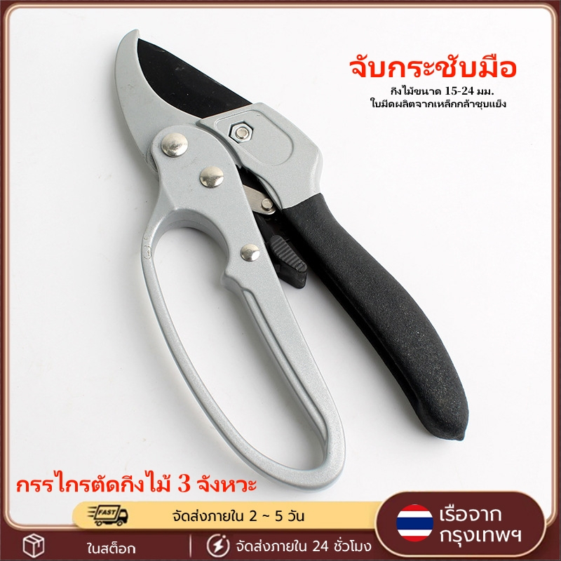 กรรไกรตัดกิ่งไม้ 3 จังหวะ SOLO No.3130-8" ของแท้ 100% ตัดง่าย ลดแรงกด ส่งไวภายใน 1 วัน