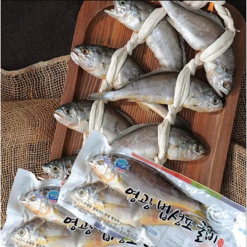 พร้อมส่ง 영광함초굴비 ปลาจวดตากแห้ง ปลาจวดแห้งเกาหลี Frozen Croaker 140g.