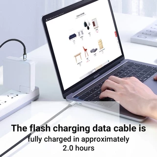 🔥ส่งจากไทย🔥สายชาร์จข้อมูลถักเร็ว 3A PD60W type-c ถึง type-c สองหัวแบบใหม่
