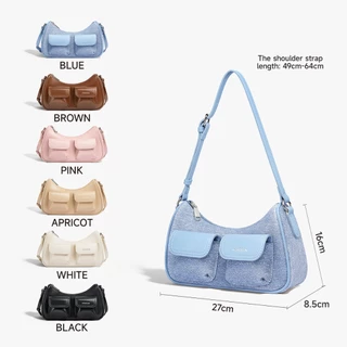 MOSSDOOM Liora Bag กระเป๋าสะพายไหล่ ทรงโฮโบสุดคิวต์ สวยหวานมินิมอล