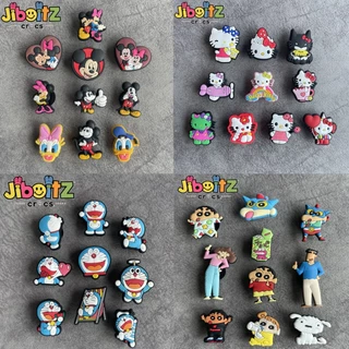 พร้อมส่ง ชุด jibbitz crocs จิ๊บบิท ตัวการ์ตูน เป็นเซต การ์ตูนตัวโปรดยกแก๊ง DIY ตัวติดตกแต่งรองเท้า