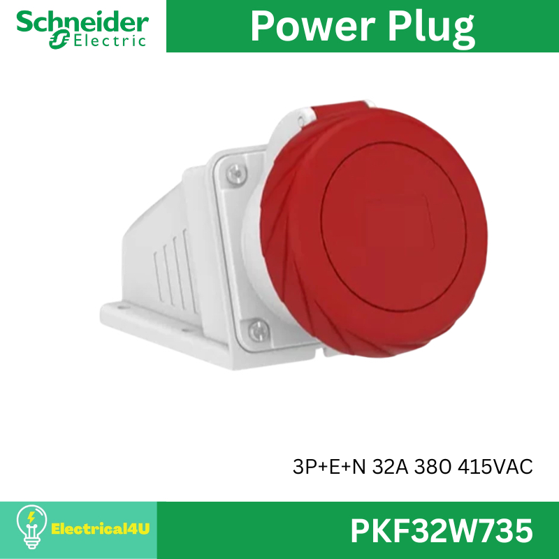 Schneider Electric PKF32W735 Power plug รุ่นกันน้ำพิเศษ 3P+E+N 32A 380...415VAC