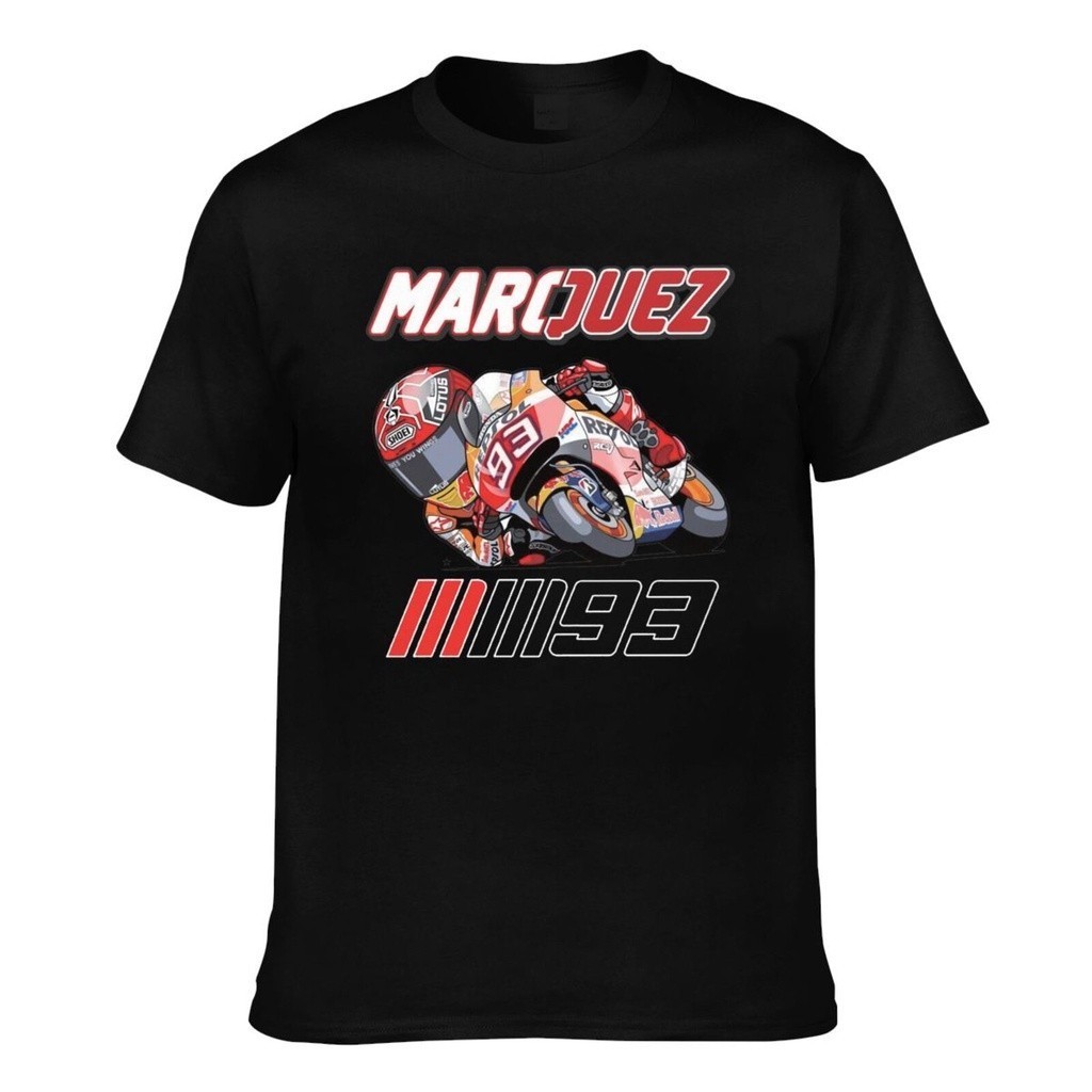 Marc Marquez Motogp 93 โลโก้เสื้อยืดแขนสั้นผู้ชายเ S-5XL