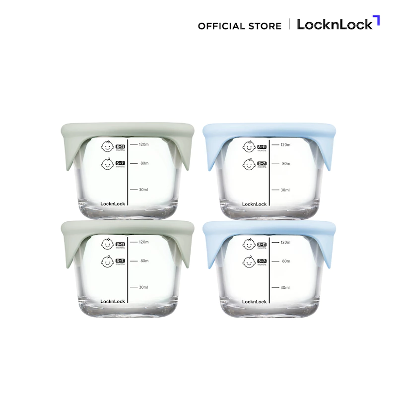 LockLock กล่องแก้วใส่อาหารสำหรับเด็ก Baby Food Container 150 ml. รุ่น LLG058S2