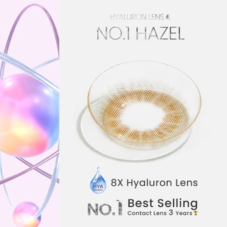 [ ซื้อ2คู่ถูกกว่า ] GLAMเลนส์รางวัล Best Seller3ปีซ้อน🏆 รุ่นNo.1 Hazel เลนส์ไฮยาลูรอนสำหรับคนตาแห้ง