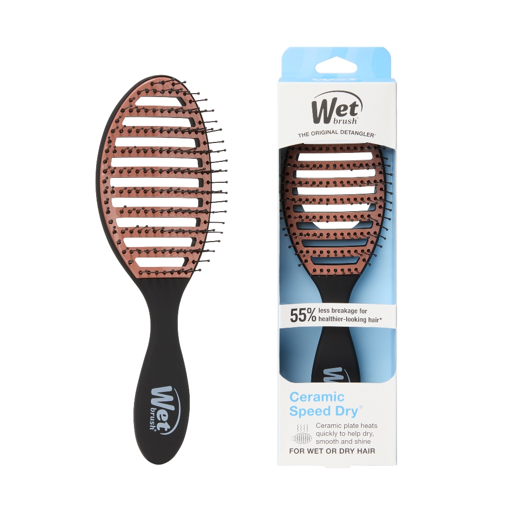 WET BRUSH แปรงไดร์ผมถนอมเส้นผมและรากผม รุ่น SPEED DRY CERAMIC BLACK ราคา ถูกที่สุด ดีลบีเคเค แกลเลอรีภาพที่ 6