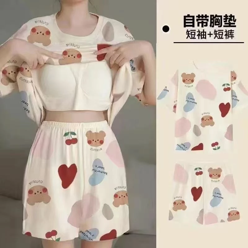 ชุดนอนลายการ์ตูนผ้าคอตตอน 10 ลาย น่ารัก (รหัส QZ)