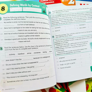 Kumon Reading/ Writing/Word Problems Workbooks G1-G3 Ages 6-9