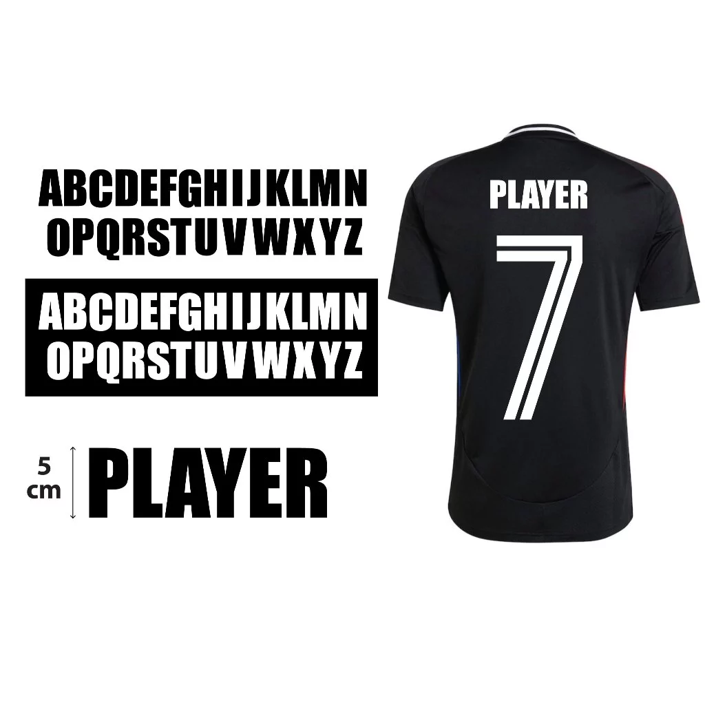 --ส่งไว-- ชื่อทีม ตัวอักษรติดเสื้อ เบอร์ติดเสื้อ เบอร์รีด งานDFT ไม่หลุกลอก ฟิล์มคุณภาพดี