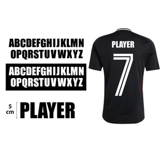 --ส่งไว-- ชื่อทีม ตัวอักษรติดเสื้อ เบอร์ติดเสื้อ เบอร์รีด งานDFT ไม่หลุกลอก ฟิล์มคุณภาพดี