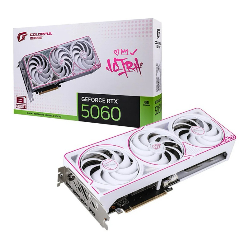 VGA COLORFUL IGAME RTX5060 ULTRA W OC 8GB (การ์ดจอมือสอง)