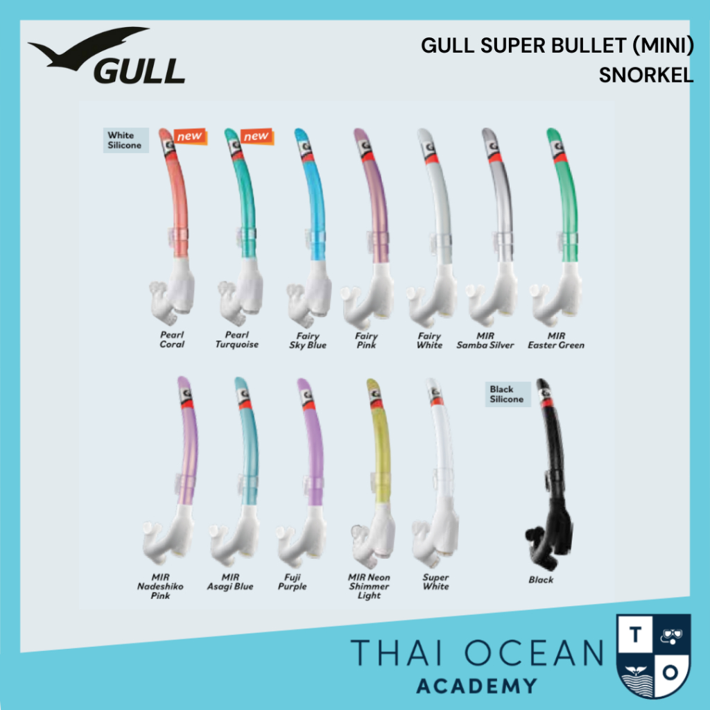 SNORKEL Gull SUPER BULLET(MINI)19 สน๊อกเกอร์ดำน้ำ