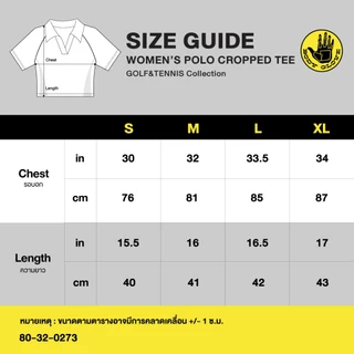 BODY GLOVE Women's “GOLF & TENNIS" Polo Cropped Shirt - เสื้อโปโลแขนสั้น ผู้หญิง รวมสี