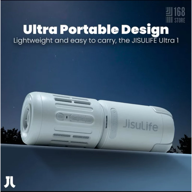 Jisulife Outdoor Fan Ultra1 Light Grey พัดลมพกพา thumbnail 4