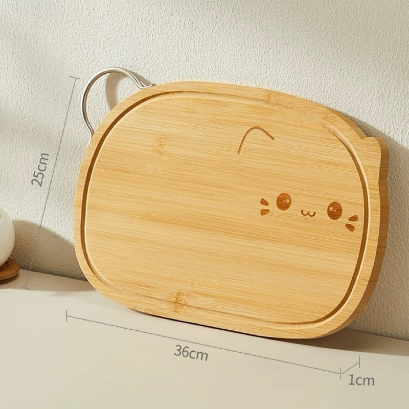 Cat-shaped wooden cutting board เขียงไม้รูปแมว ราคา ถูกที่สุด ดีลบีเคเค แกลเลอรีภาพที่ 5
