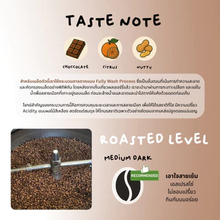 กาแฟเข้ม MaeMon Chocolate เมล็ดกาแฟคั่ว หอมช็อกโกแลต คั่วกลางเข้ม Single Origin ดอยแม่มอญ by Nite Coffee