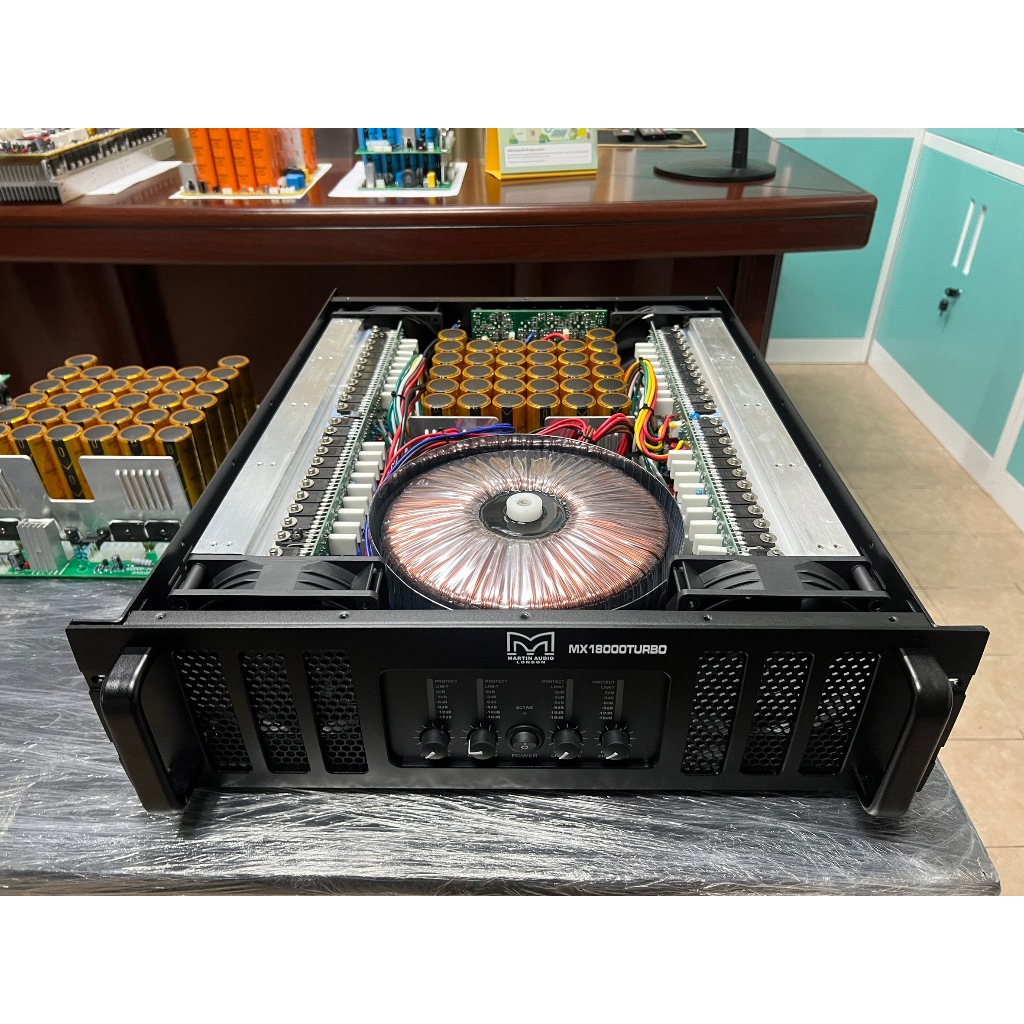 Martin MX-18000 TURBO แอมป์ มาติน 4CH ( คาปาสีทองหนึ่งชั้น )