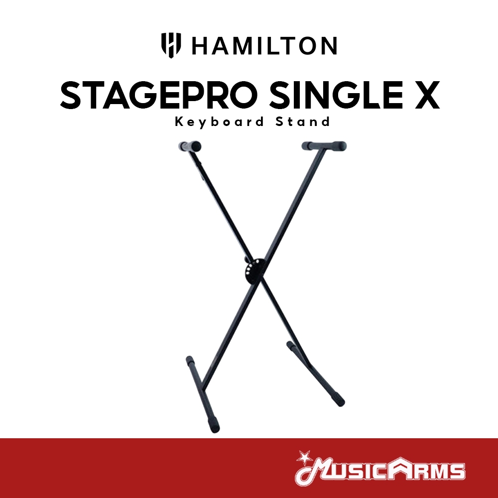 Hamilton StagePro Single X Keyboard Stand ขาตั้งคีย์บอร์ดและเปียโน Piano & Keyboard Stands