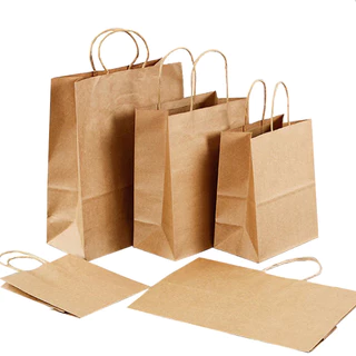 cozy ถุงกระดาษ สุดคุ้มค่า มีให้เลือกหลายไซส์ ราคาถูก (10/pack) ถุงกระดาษหูหิ้ว ถุงถูก