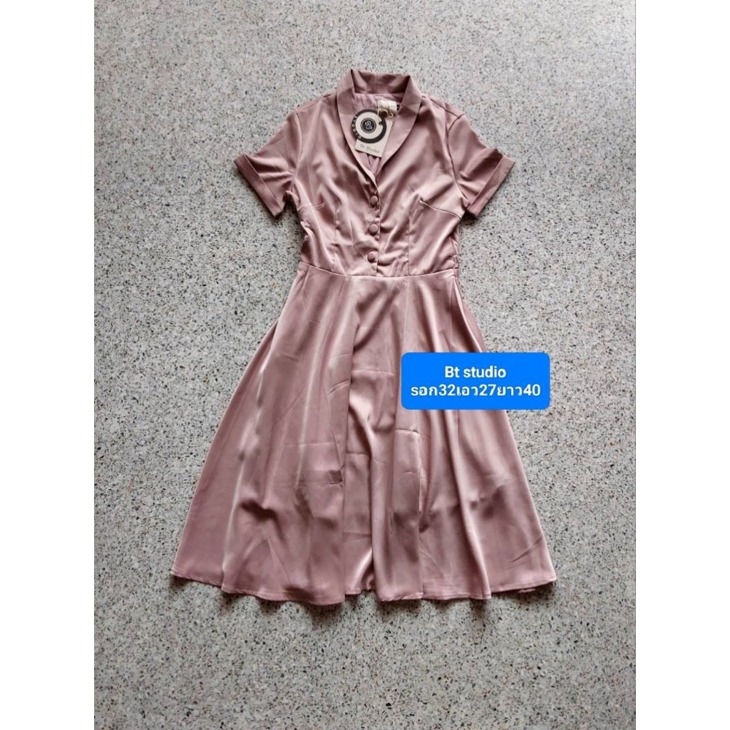 พร้อมส่ง เดรส Bt studio