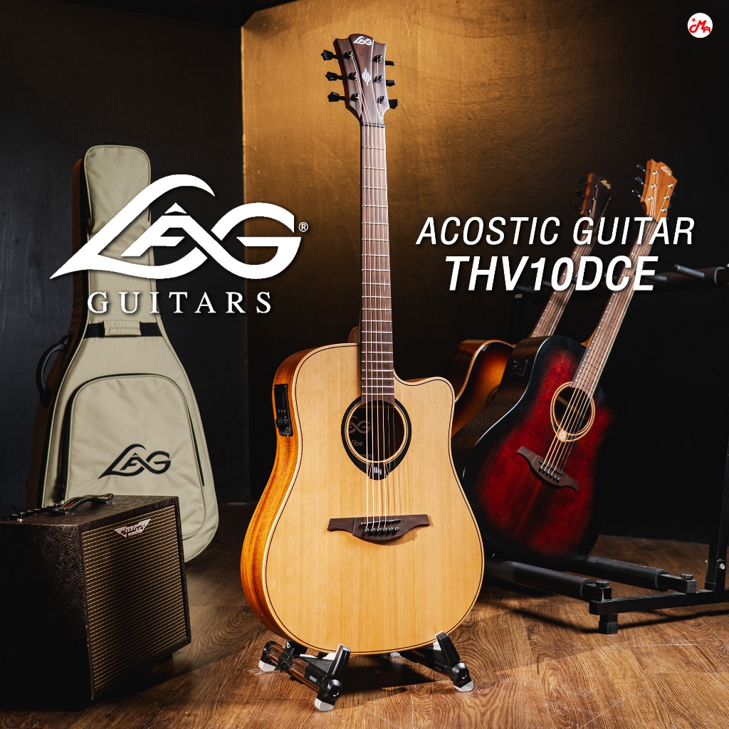Lag Guitar THV10DCE-LB กีตาร์โปร่ง/โปร่งไฟฟ้า Acoustic Guitar รับประกันศูนย์ Music Arms