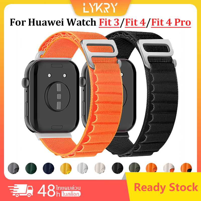 สายไนลอนหลอง for Huawei Watch Fit 5 4 3 / 5 Pro / 4 Pro อุปกรณ์เสริมสายพานกีฬา