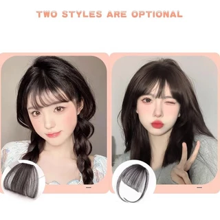 วิกผมหน้าม้า วิกผมหน้าม้าจําลอง น้ําหนักเบา ไร้รอยต่อ มองไม่เห็น สําหรับผูหญิง วิกผมไร้รอยต่อ