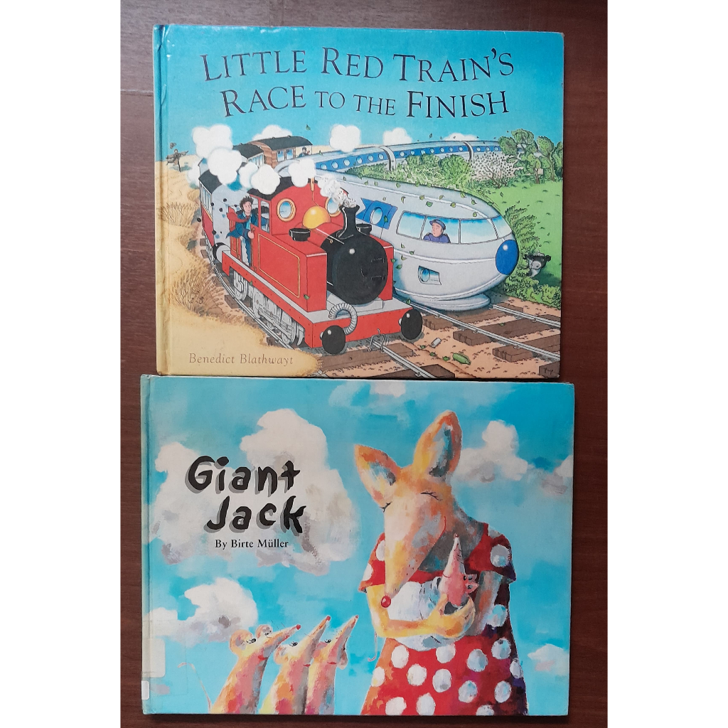 H42 little red train’s race to the finish by benedict blathwayt and giant jack by birte muller Pictu