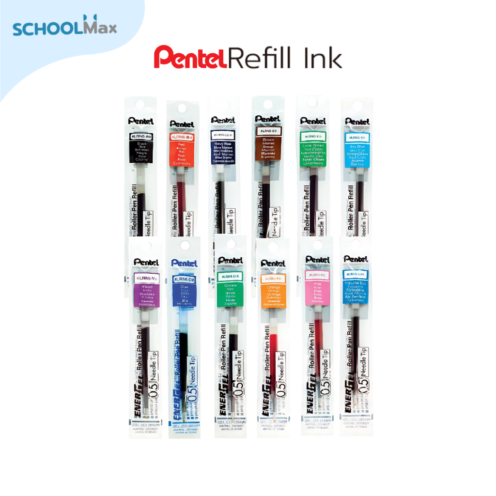 ไส้ปากการีฟิล LRN5 , LR7 Refillpen energel 12สี เส้น 0.5-0.7 มิลจาก Pentel / ชิ้น
