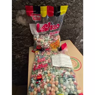 1 กิโลกรัม ปีโป้กรอบ Lechao Gummy Candy 1 กิโล ขนมสุดฮิต รสชาติหวาน หอมกลิ่นผลไม้ อย.