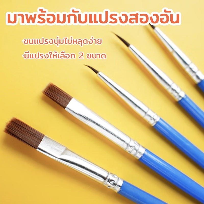 (พร้อมส่ง) เฟรมระบายสี ระบายสี ภาพวาด สีระบาย ระบายสีเด็ก ชุดระบายสี งานศิลปะ DIY painting by numbers ศิลปะ ที่ระบายสี - รูปที่ 3