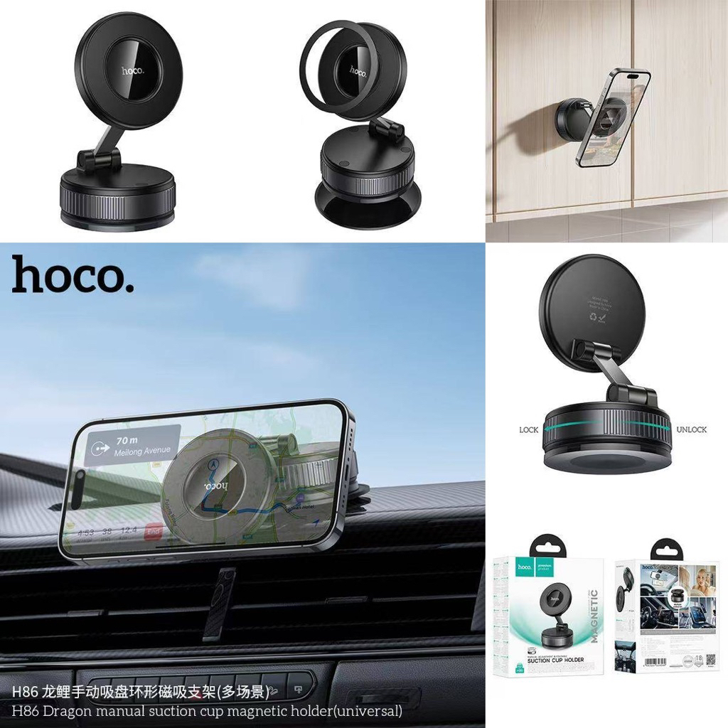 Hoco H86 ที่ยึดโทรศัพท์แบบMagnetic พับเก็บได้ พกพาสะดวก แท้100%