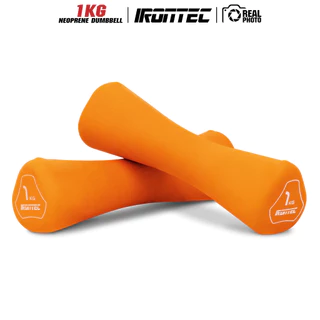 ดัมเบล 1-4KG หุ้มยาง Neoprene x 2 ชิ้น (MD2021) - เครื่องออกกำลังกายแบรนด์ IRONTEC