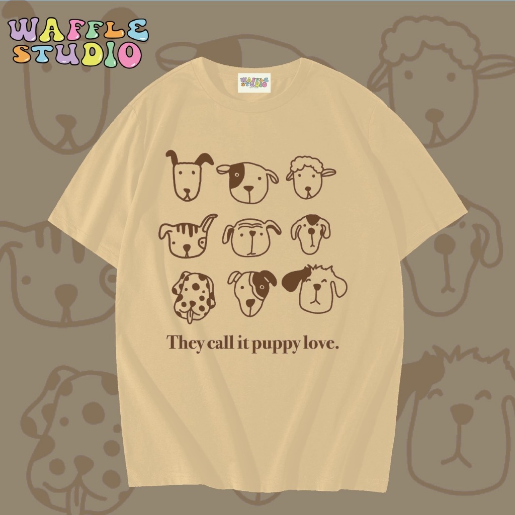 [ ส่งฟรี 🔥 ] WS0679 เสื้อยืดโอเวอร์ไซส์ ผ้าคอตตอน 100% เสื้อยืดเกาหลี เสื้อยืด  WAFFLE STUDIO - รูปที่ 3