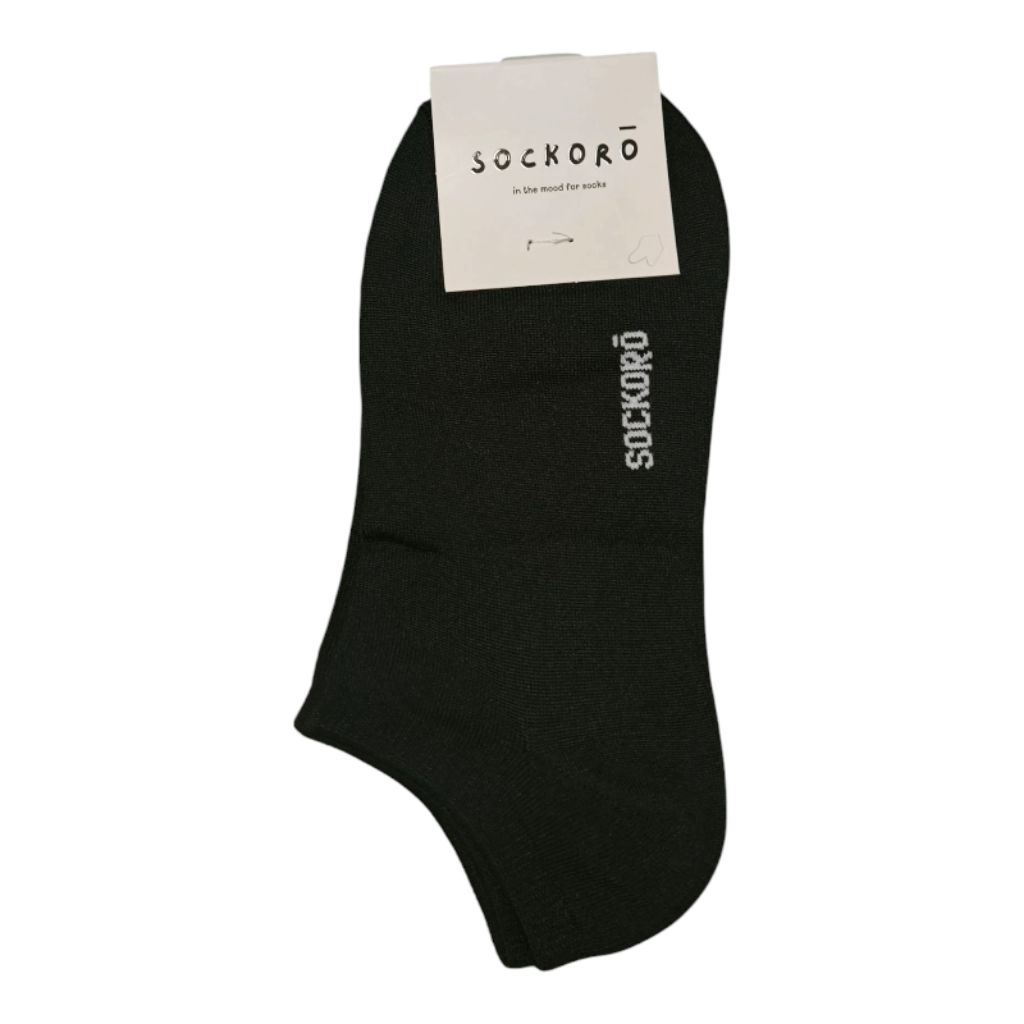 ถุงเท้าข้อเว้า sockoro สีดำ เนื้อนุ่ม งานไทย พร้อมส่ง ราคาต่อคู่