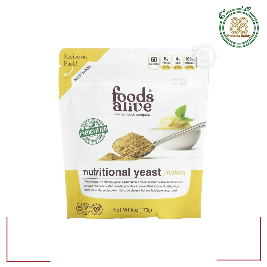 Foods Alive, Nutritional Yeast Flakes, 6 oz (170 g)