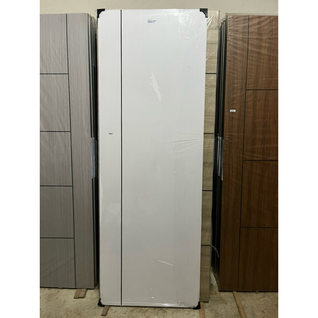 ประตูห้องน้ำUPVC ยูพีวีซี เซาะร่อง ขนาด80x200