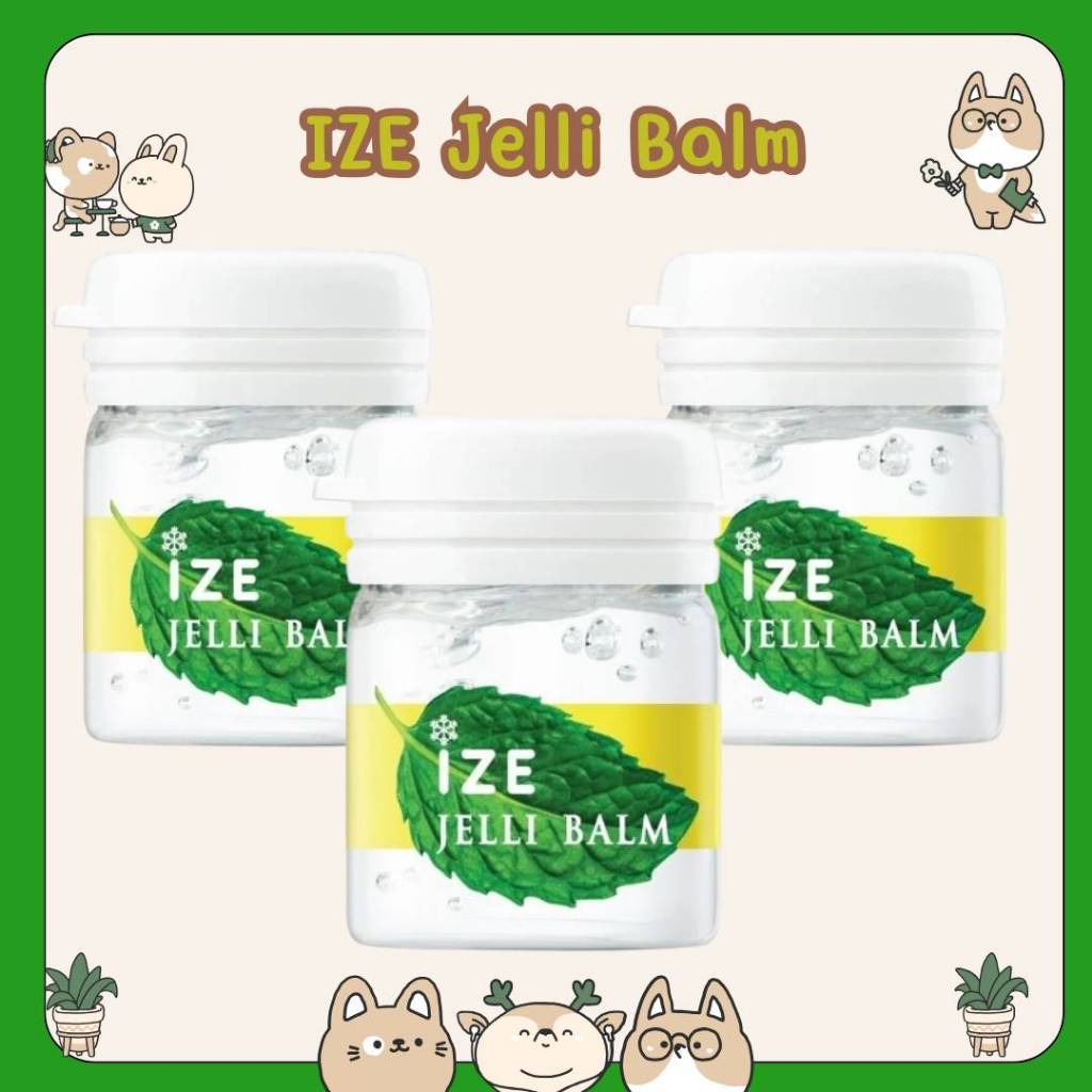 #ยกโหลไอซ์ เจลลิ บาล์ม 7g. Ize Jelli balm หอมสดชื่น ยาดม น้ำมันหอม เจลใส