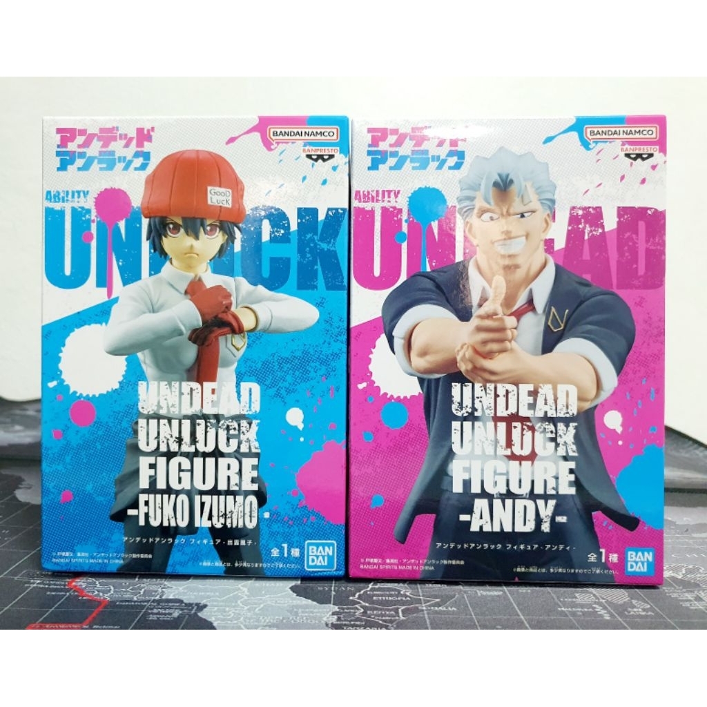 [ของแท้-SET] Andy & Fuko Izumo , Banpresto (Undead Unluck)
