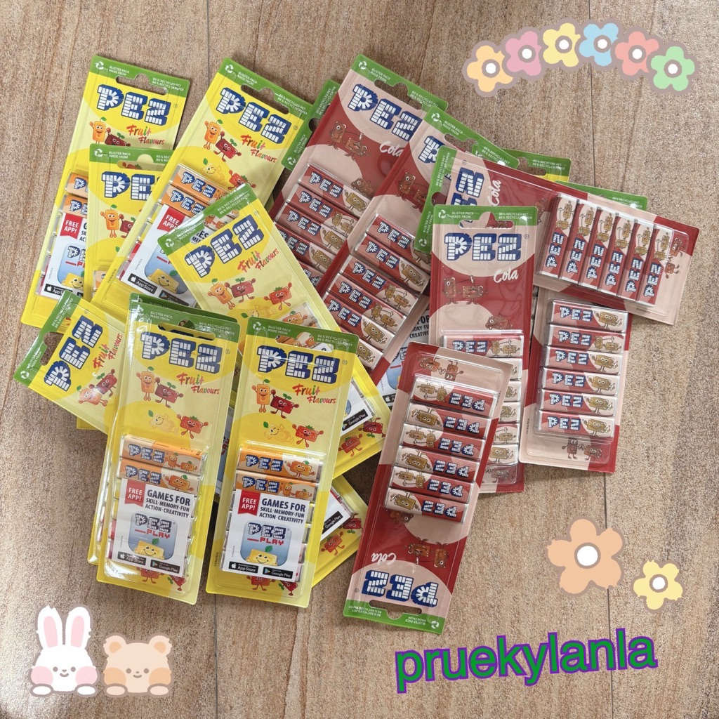 ลูกอมเพซ PEZ CANDY ลูกอมรสผลไม้ มีหลายแบบให้เลือก ไม่เหมาะสำหรับเด็กเล็ก