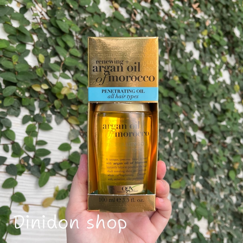 ((dinidon shop)) OGX Renewing + Argan Oil of Morocco Penetrating Hair Oil 100 ml.