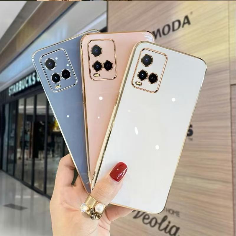 เคสโทรศัพท์ Vivo Y21 Y21T T1X Y33S Y33T Y20 Y20S Y12A Y12S Y20I Y11 Y12 Y15 Y17 Y15S Y01 Y01A Y02Sเคส ขอบตรง ป้องกันเลนส